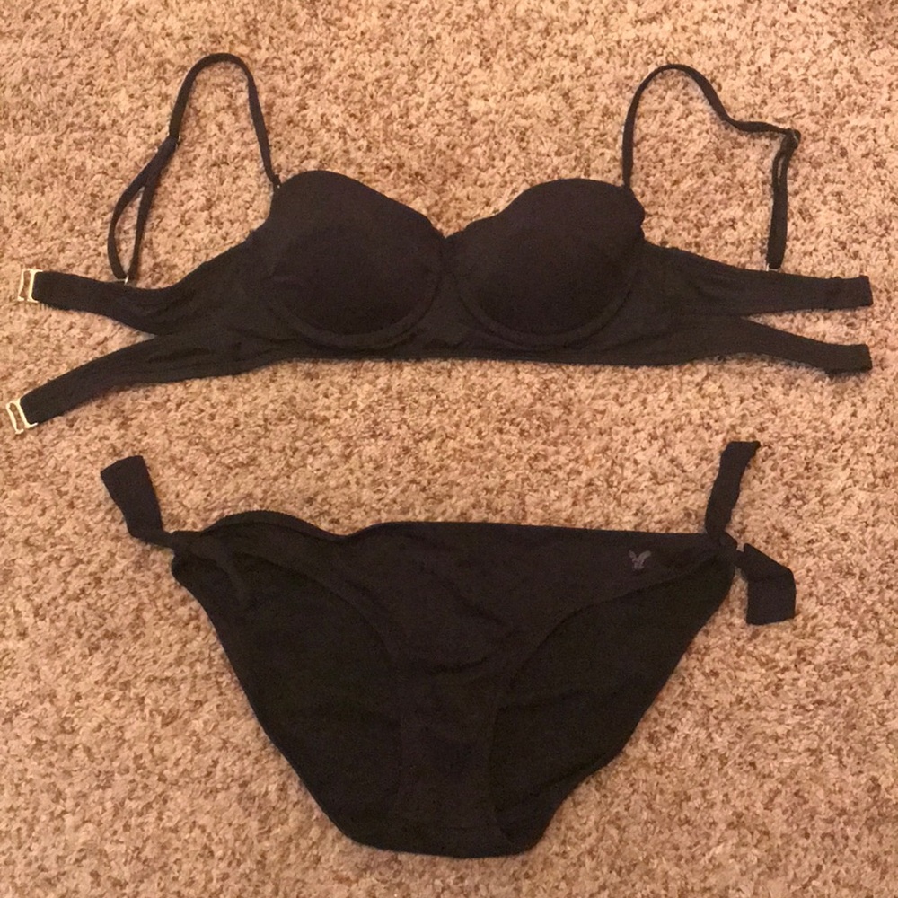 Multi use black bikini